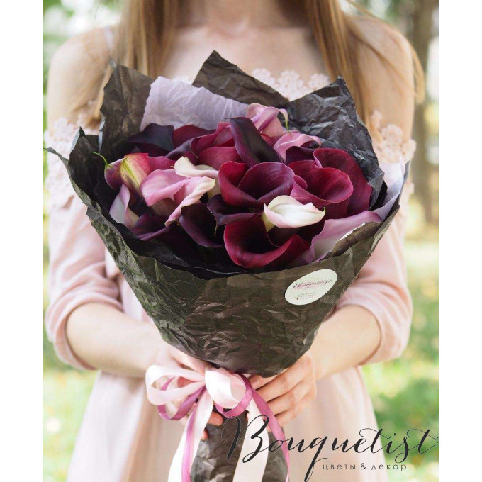 Букет калл разных оттенков Букет калл разных оттенков